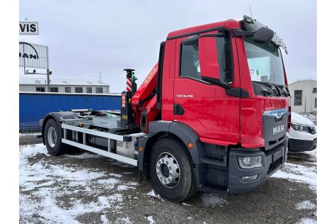 MAN TGL 18.290 4x2 BL + hákový nosič kontejnerů Technocar + HNJ Palfinger PK 12.501 SLD 5